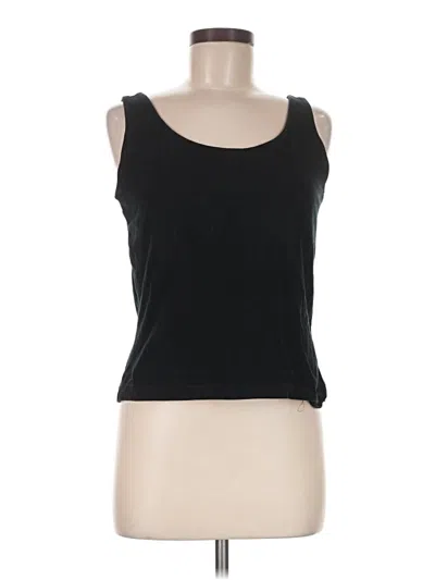 Pre-owned Eddie Bauer Tank Top Black Strapless Neckline Tops