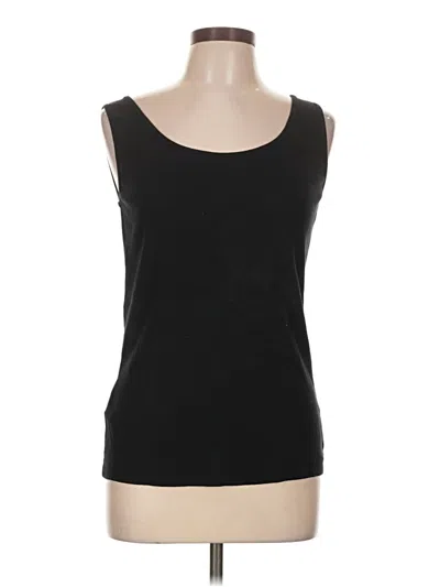 Pre-owned Eddie Bauer Tank Top Black Strapless Neckline Tops