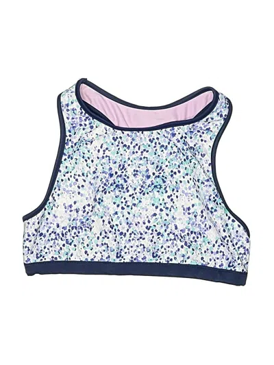 Pre-owned Eddie Bauer Kids' Tank Top Blue Halter Neckline Tops