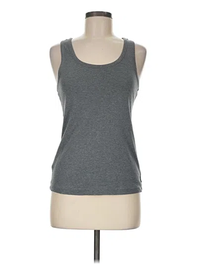 Pre-owned Eddie Bauer Tank Top Gray Halter Neckline Tops