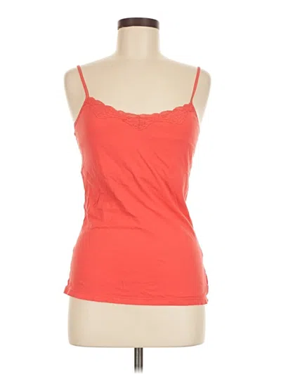 Pre-owned Eddie Bauer Tank Top Orange Sweetheart Neckline Tops