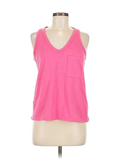 Pre-owned Eddie Bauer Tank Top Pink Halter Neckline Tops