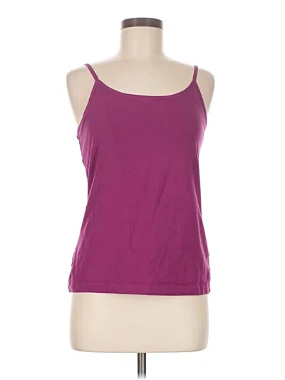 Pre-owned Eddie Bauer Tank Top Purple Halter Neckline Tops