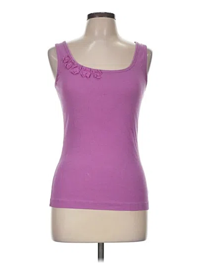 Pre-owned Eddie Bauer Tank Top Purple Sweetheart Neckline Tops