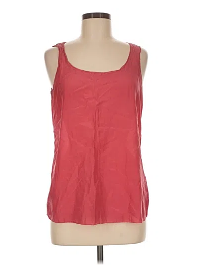 Pre-owned Eddie Bauer Tank Top Red Halter Neckline Tops