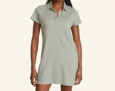 Eddie Bauer Thistle Tex Short Sleeve Shirt Mini Dress - Plus In Sage In Multi