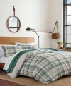 Eddie Bauer Timbers Plaid Duvet Cover Sets In Green