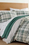 Eddie Bauer Timbers Plaid Twin Comforter & Sham Set In Evergreen