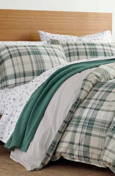 Eddie Bauer Timbers Plaid Twin Comforter & Sham Set In Evergreen
