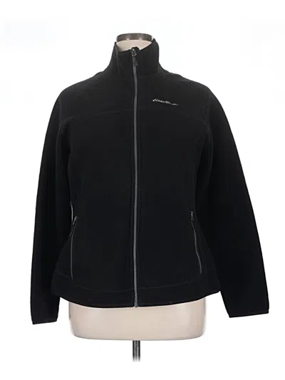 Pre-owned Eddie Bauer Track Jacket In Black