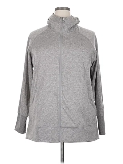 Pre-owned Eddie Bauer Track Jacket In Gray