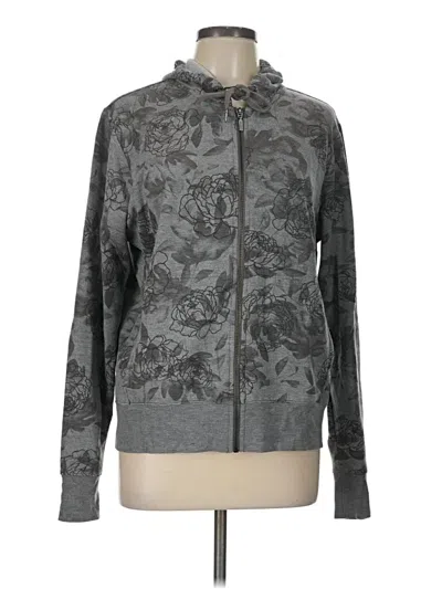 Pre-owned Eddie Bauer Track Jacket In Gray