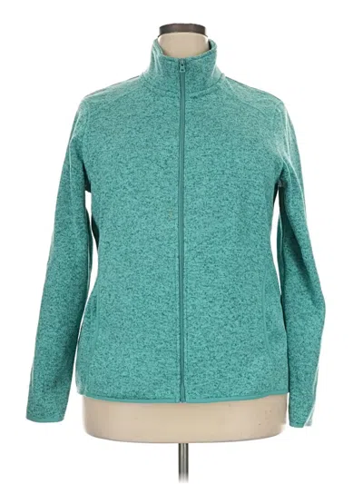 Pre-owned Eddie Bauer Track Jacket In Teal