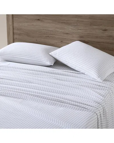 EDDIE BAUER EDDIE BAUER TRAIL STRIPE 100% COTTON FLANNEL SHEET SET