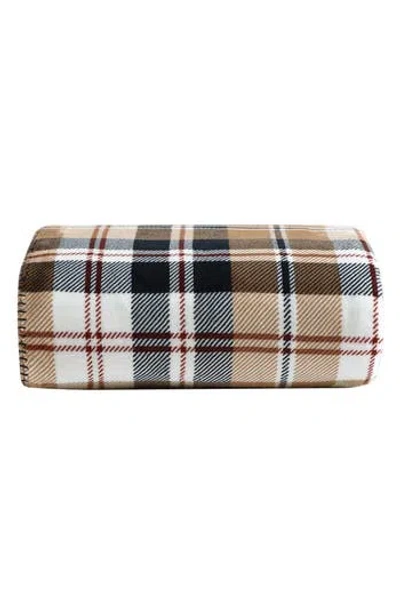 Eddie Bauer Trailhead Plaid Throw Blanket In Dark Beige