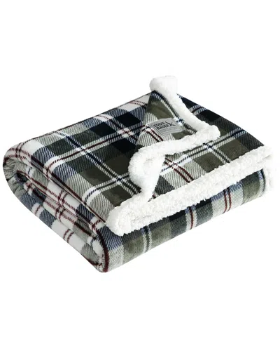 EDDIE BAUER EDDIE BAUER TRAILHEAD PLAID ULTRA SOFT PLUSH FLEECE REVERSIBLE THROW BLANKET