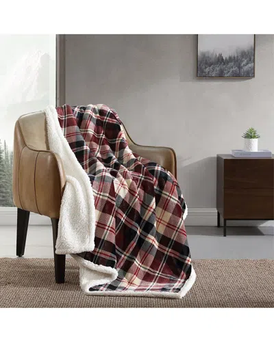 EDDIE BAUER EDDIE BAUER TRAILHEAD PLAID ULTRA SOFT PLUSH FLEECE-REVERSIBLE THROW BLANKET