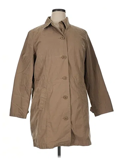 Pre-owned Eddie Bauer Trenchcoat In Tan