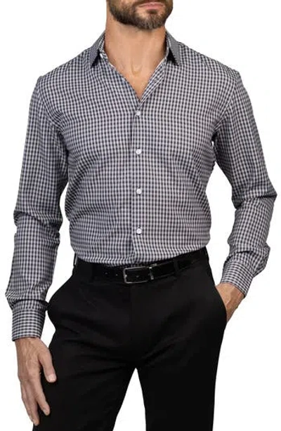 Eddie Bauer Trim Fit Check Dress Shirt In Multi