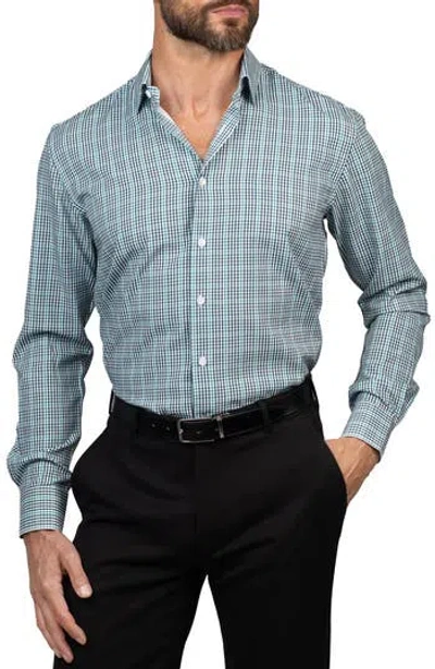 Eddie Bauer Trim Fit Gingham Dress Shirt In Multi