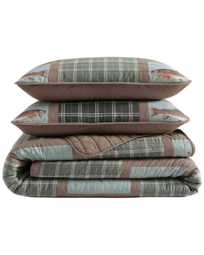 Eddie Bauer Trout Lake Cotton Quilt Set In Multi