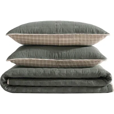 Eddie Bauer Troutdale Cotton Quilt 3-piece Set In Sprig