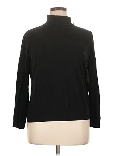 Pre-owned Eddie Bauer Turtleneck Sweater In Black