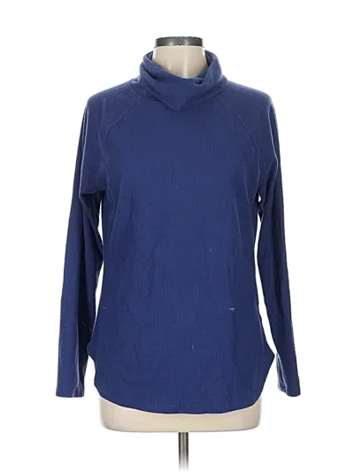 Pre-owned Eddie Bauer Turtleneck Sweater In Blue