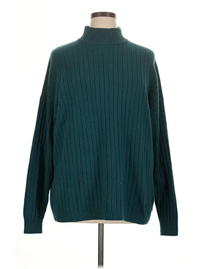 Pre-owned Eddie Bauer Turtleneck Sweater In Blue