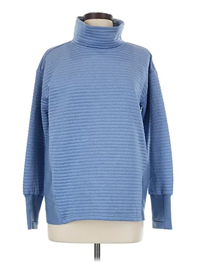 Pre-owned Eddie Bauer Turtleneck Sweater In Blue
