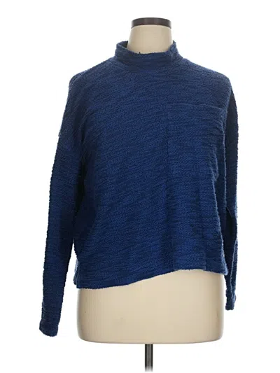 Pre-owned Eddie Bauer Turtleneck Sweater In Blue