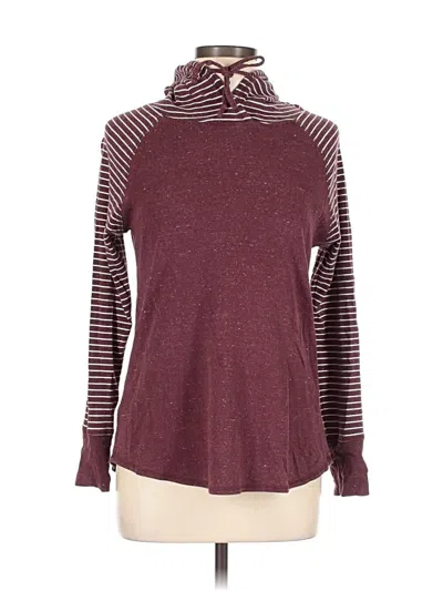 Pre-owned Eddie Bauer Turtleneck Sweater In Burgundy