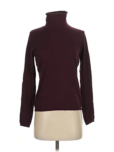Pre-owned Eddie Bauer Turtleneck Sweater In Burgundy