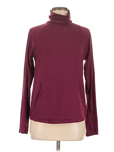 Pre-owned Eddie Bauer Turtleneck Sweater In Burgundy