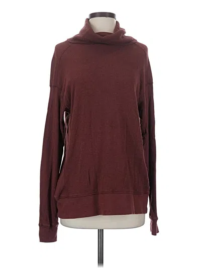 Pre-owned Eddie Bauer Turtleneck Sweater In Burgundy