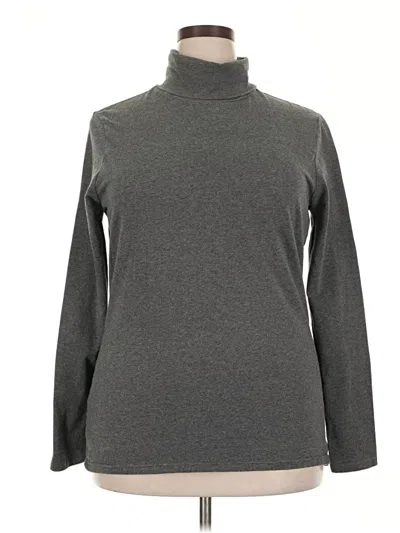 Pre-owned Eddie Bauer Turtleneck Sweater In Gray