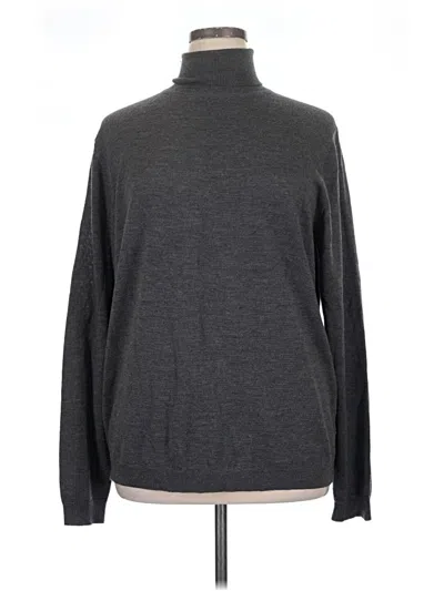 Pre-owned Eddie Bauer Turtleneck Sweater In Gray