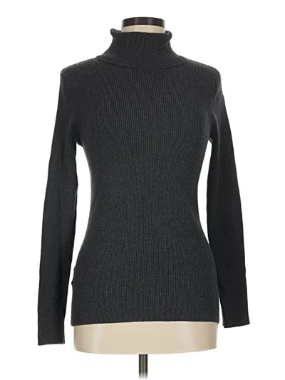 Pre-owned Eddie Bauer Turtleneck Sweater In Gray