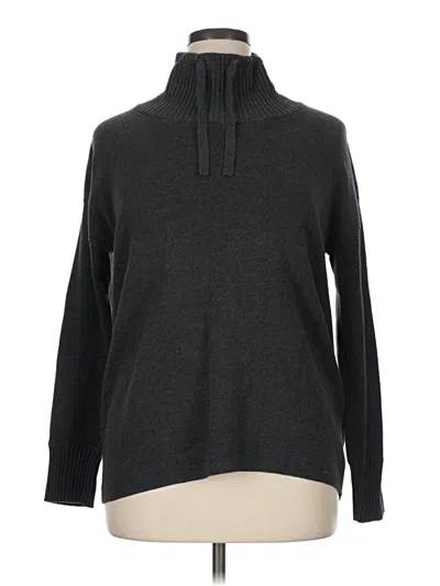 Pre-owned Eddie Bauer Turtleneck Sweater In Gray