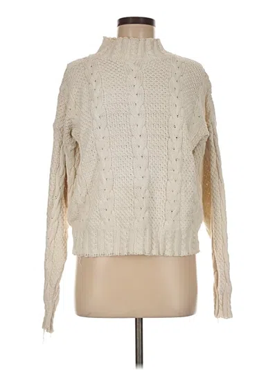 Pre-owned Eddie Bauer Turtleneck Sweater In Ivory