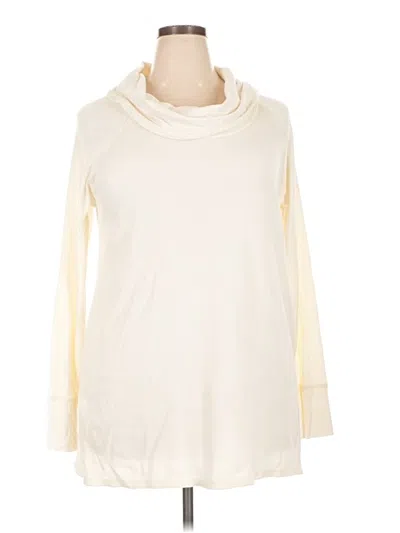 Pre-owned Eddie Bauer Turtleneck Sweater In Ivory