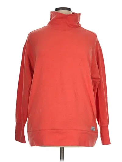 Pre-owned Eddie Bauer Turtleneck Sweater In Orange