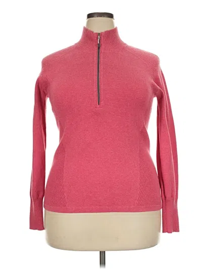 Pre-owned Eddie Bauer Turtleneck Sweater In Pink