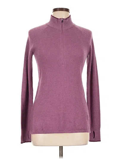 Pre-owned Eddie Bauer Turtleneck Sweater In Purple