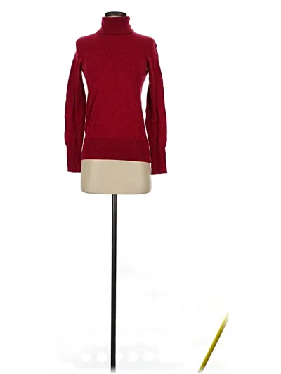 Pre-owned Eddie Bauer Turtleneck Sweater In Red