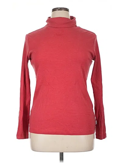 Pre-owned Eddie Bauer Turtleneck Sweater In Red