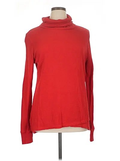 Pre-owned Eddie Bauer Turtleneck Sweater In Red