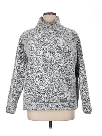 Pre-owned Eddie Bauer Turtleneck Sweater In Silver