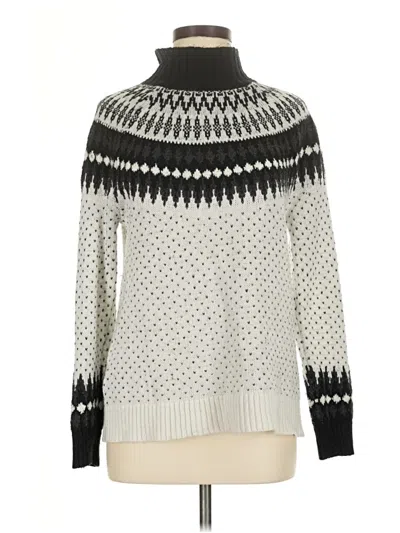 Pre-owned Eddie Bauer Turtleneck Sweater In Silver