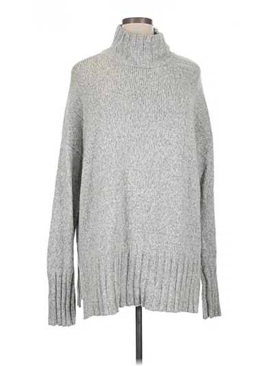 Pre-owned Eddie Bauer Turtleneck Sweater In Silver